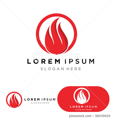 Fire Logo Template Flame Symbol Icon Vector Fire Logo Template Flame Symbol Icon Vector 98439420