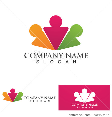 Adoption children logo and symbol health vector 98439486