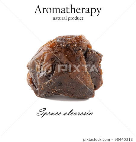 Spruce resin incense isolated 98440318
