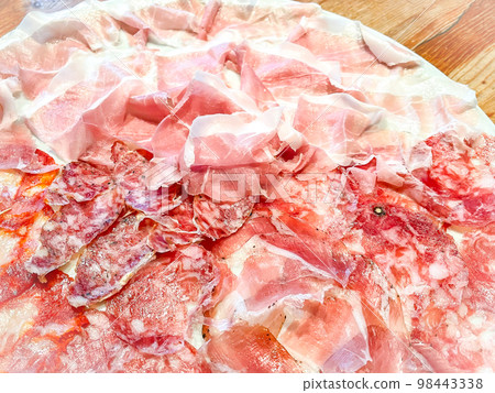 Assorted prosciutto and salami Assorted prosciutto and salami 98443338