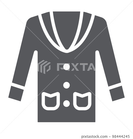 Tuxedo glyph icon, clothes and man, suit sign, vector graphics, a solid pattern on a white background, eps 10. 98444245