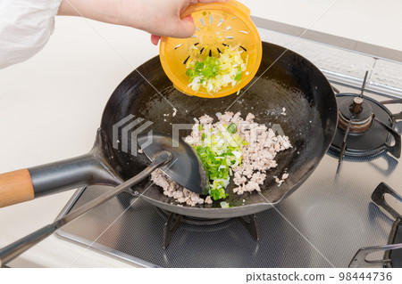 【做麻婆茄子，蔥炒肉末】 98444736