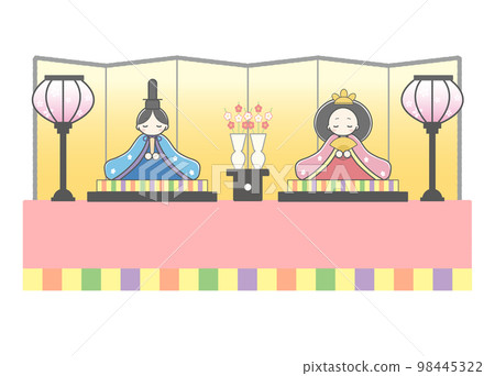 Hinamatsuri hand drawn style Hinamatsuri hand drawn style 98445322