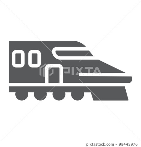 Japanese glyph line icon, asian and railroad, bullet train sign, vector graphics, a solid pattern on a white background, eps 10. Japanese glyph line icon, asian and railroad, bullet train sign, vector graphics, a solid pattern on a white background, eps 10. 98445976