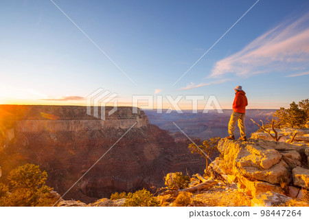 Hike in Grand Canyon Hike in Grand Canyon 98447264