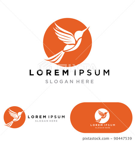 Hummingbird logo design vector template Hummingbird logo design vector template 98447539