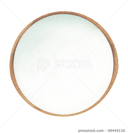 Mirror. Watercolor illustration interior of living room. Clipart. Home decor elements on a white background. Mirror. Watercolor illustration interior of living room. Clipart. Home decor elements on a white background. 98449138
