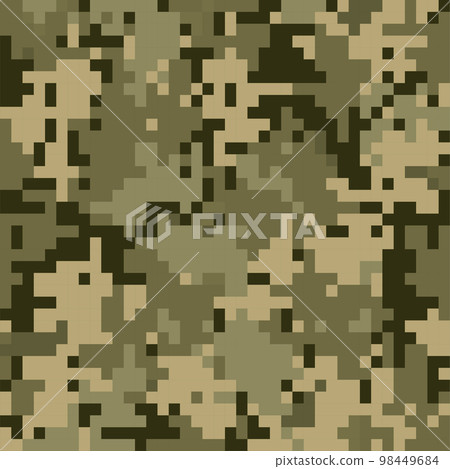 Camouflage military pixel 98449684