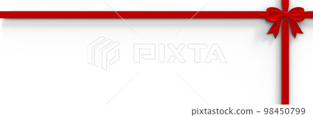 Red bowknot and ribbon frame (3D rendering) Red bowknot and ribbon frame (3D rendering) 98450799