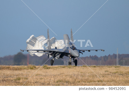 Indian Air Force Sukhoi Su-30MKI landing Indian Air Force Sukhoi Su-30MKI landing 98452091