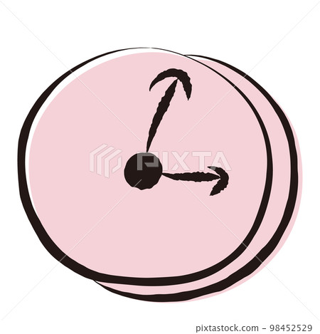 simple hand drawn clock illustration 98452529