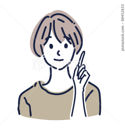 Female illustration material 98452633