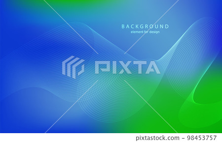 Abstract gradient background. Wave element for design. Digital frequency track equalizer. Stylized line art. Colorful shiny wave with lines created using blend tool. Curved wavy smooth stripe. Vector. Abstract gradient background. Wave element for design. Digital frequency track equalizer. Stylized line art. Colorful shiny wave with lines created using blend tool. Curved wavy smooth stripe. Vector. 98453757