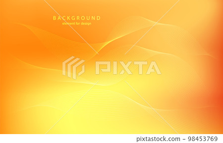 Abstract gradient background. Wave element for design. Digital frequency track equalizer. Stylized line art. Colorful shiny wave with lines created using blend tool. Curved wavy smooth stripe. Vector. 98453769