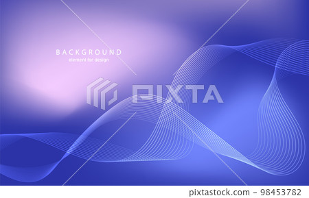 Abstract gradient background. Wave element for design. Digital frequency track equalizer. Stylized line art. Colorful shiny wave with lines created using blend tool. Curved wavy smooth stripe. Vector. Abstract gradient background. Wave element for design. Digital frequency track equalizer. Stylized line art. Colorful shiny wave with lines created using blend tool. Curved wavy smooth stripe. Vector. 98453782