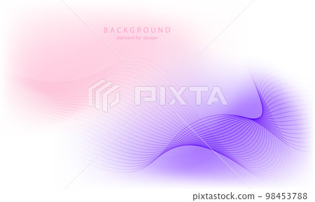 Abstract gradient background. Wave element for design. Digital frequency track equalizer. Stylized line art. Colorful shiny wave with lines created using blend tool. Curved wavy smooth stripe. Vector. Abstract gradient background. Wave element for design. Digital frequency track equalizer. Stylized line art. Colorful shiny wave with lines created using blend tool. Curved wavy smooth stripe. Vector. 98453788