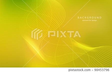 Abstract background. Wave element for design. Digital frequency track equalizer. Stylized line art. Colorful shiny wave with lines created using blend tool. Curved wavy line smooth stripe. Vector. 98453796