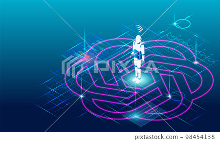 Artificial Intelligence(AI) concept with ChatGPT, artificial intelligence chatbot, Machine learning, digital Brain future technology. Vector Illustration eps10 Artificial Intelligence(AI) concept with ChatGPT, artificial intelligence chatbot, Machine learning, digital Brain future technology. Vector Illustration eps10 98454138