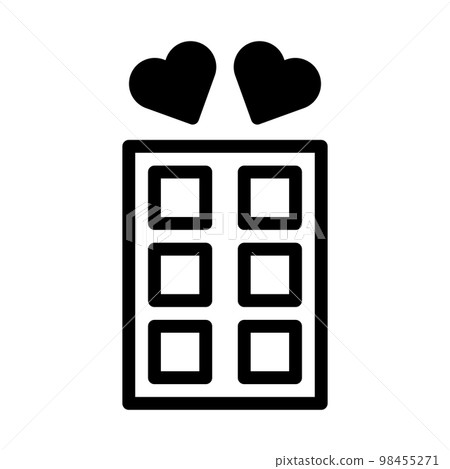 Valentine icon set dualtone black illustration vector icon perfect. Valentine icon set dualtone black illustration vector icon perfect. 98455271