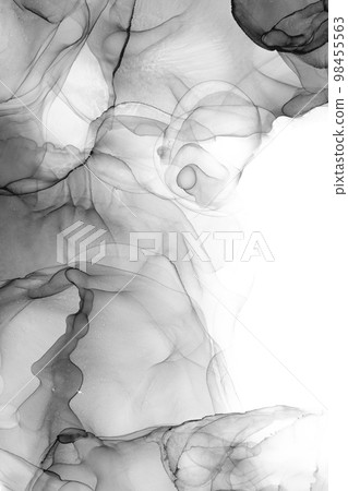 Marble ink abstract art from exquisite original painting for abstract background 98455563