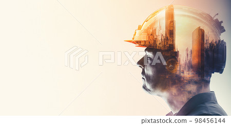 Building construction engineering project devotion with double exposure design Building construction engineering project devotion with double exposure design 98456144