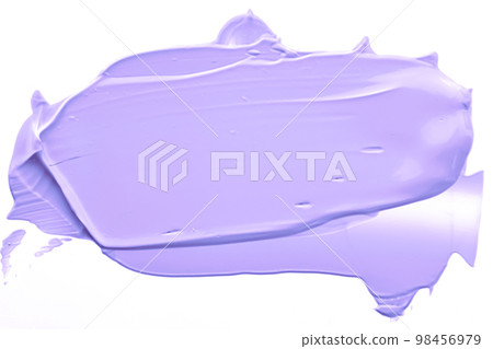 Pastel purple beauty swatch, skincare and makeup cosmetic product sample texture isolated on white background, make-up smudge, cream cosmetics smear or paint brush stroke closeup Pastel purple beauty swatch, skincare and makeup cosmetic product sample texture isolated on white background, make-up smudge, cream cosmetics smear or paint brush stroke closeup 98456979