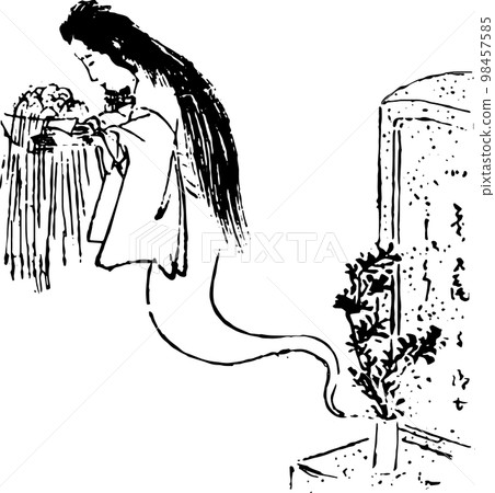 女鬼從墓地裡出來 女鬼從墓地裡出來 98457585
