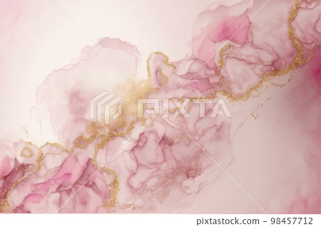 Luxury abstract background of marble liquid ink art painting 98457712