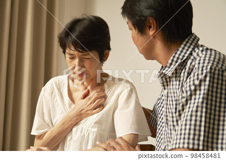 中年婦女在家心悸 98458481