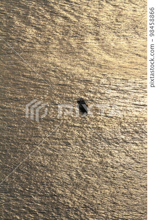 View of ships floating in the glittering East China Sea View of ships floating in the glittering East China Sea 98458866