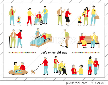 Life in old age set 98459380