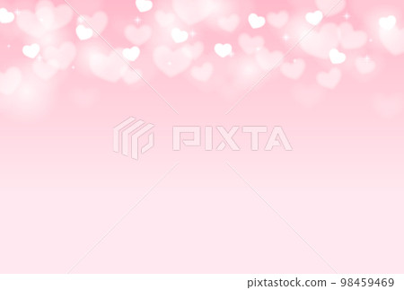 粉色漸變背景與心 98459469