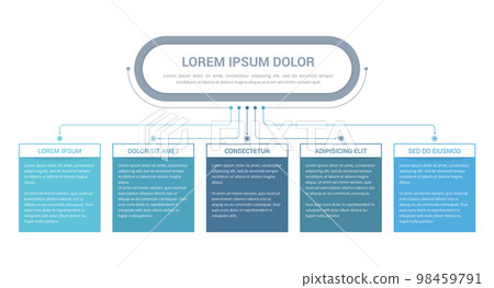 Flowchart with 5 Steps Flowchart with 5 Steps 98459791
