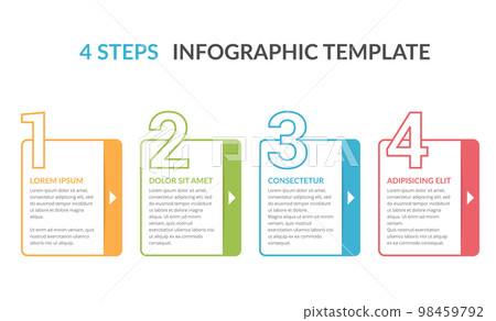 4 Steps - Infographic Template 4 Steps - Infographic Template 98459792