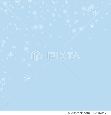 Snowfall christmas background flying snow flakes Vector Image