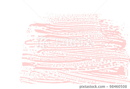 Grunge texture. Distress pink rough trace. Favorable background. Noise dirty grunge texture. Emotional artistic surface. Vector illustration. 98460508
