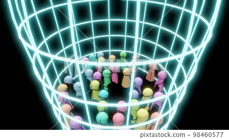 image of people trapped in cages 98460577