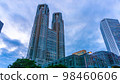 黃昏西新宿的高層建築 98460606