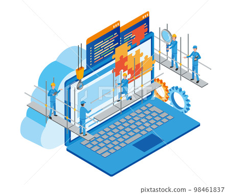 People building websites for PC 98461837