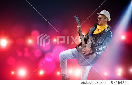 Rock star on stage Rock star on stage 98464263