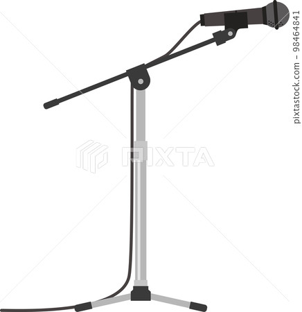 mic on mic stand mic on mic stand 98464841