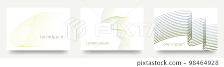 Line art vector template card/postcard/business card with simple design Line art vector template card/postcard/business card with simple design 98464928