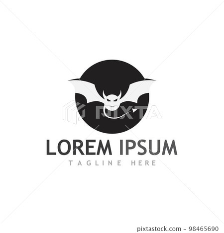 Devil horn Vector icon 98465690