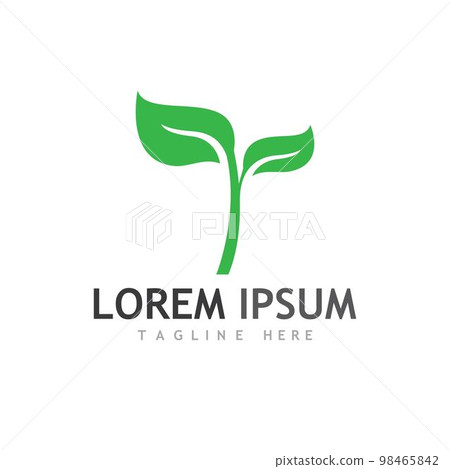 leaf logo and vector images 98465842