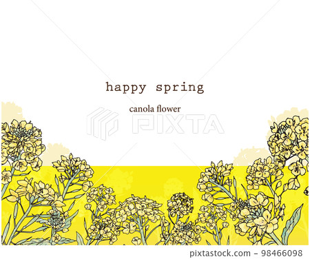 油菜花花框 98466098