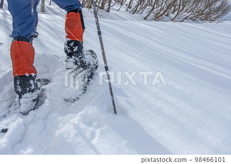 雪道徒步加賀大山的形象 98466101