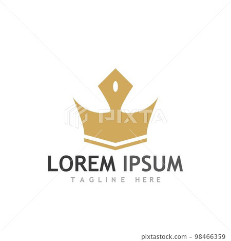 Crown Logo Template vector icon 98466359