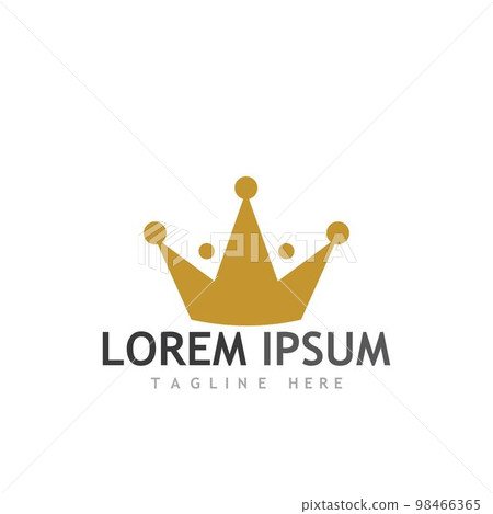 Crown Logo Template vector icon Crown Logo Template vector icon 98466365