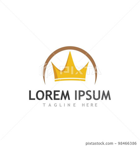 Crown Logo Template vector icon Crown Logo Template vector icon 98466386