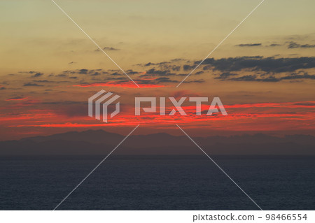 《Kyoto Prefecture》 Dawn on a sunny day, scenery of Kyogamisaki 98466554